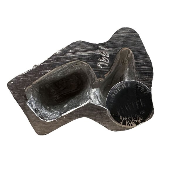 Vintage Pewter Figurine Child With Christmas Gift Michael A Ricker SE 1997 USA - Picture 5 of 6